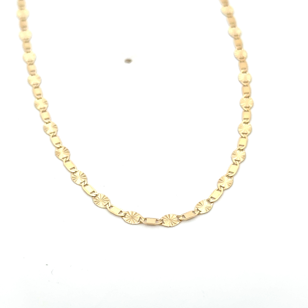 Žluté zlato řetízek OZDOBNÝ - žiletky 2,9mm